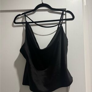 Nasty Gal Sleek Black Cami Top